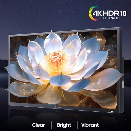 SYLVOX 4K Outdoor Google TV, 1000-Nit Partial Sun