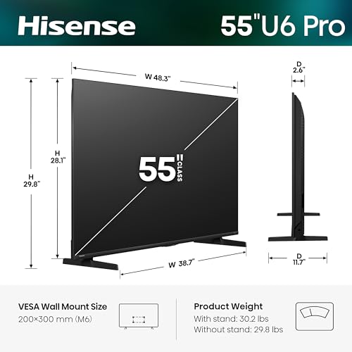Hisense VU6SF-Pro 4K ULED Smart TV with HDR