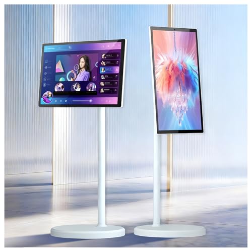 32" Wireless Smart Portable TV, Android 12/13, 4K Touchscreen Monitor, 8+128GB, 5-8H Battery, 360° Rotation, 1080P/4K for Home, Office, Classroom