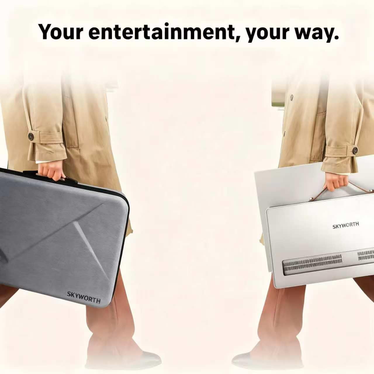 Skyworth Portable Smart TV Series with Built-In Streaming