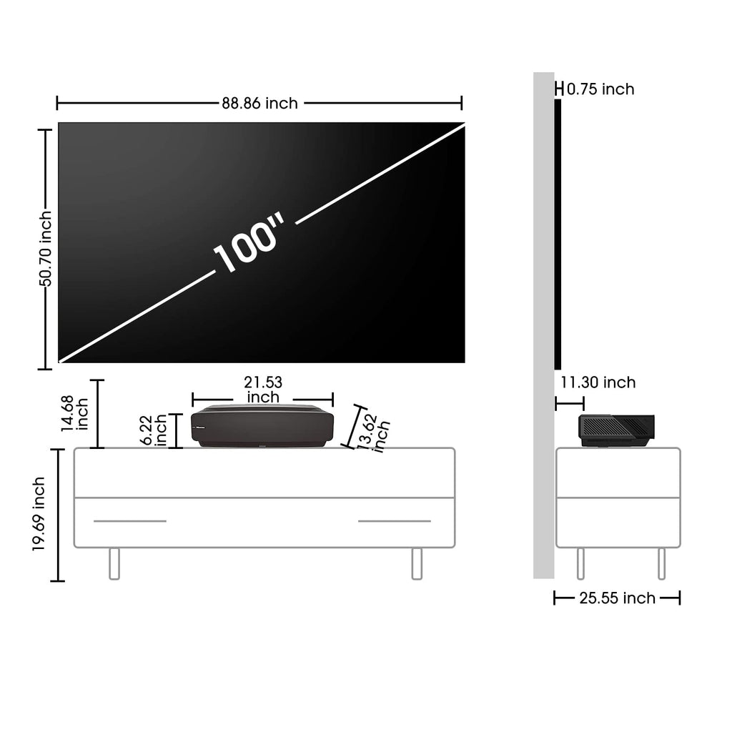 Hisense 4K Smart Laser Projector for Home Theater