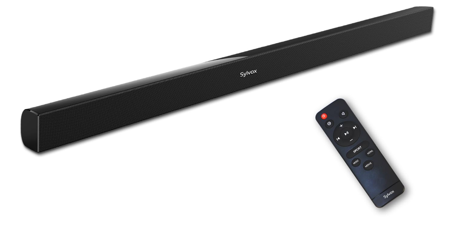 SYLVOX 43" Outdoor TV with Soundbar, 2000 Nits Full Sun Outdoor TV for Outdoor Living Spaces, 4K UHD HDR10, IP56 Weatherproof, Upgraded Matte Anti‑Glare Screen, Dolby Atmos, Smart Google TV