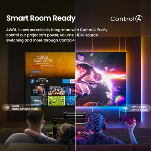 AWOL Vision LTV-3000 Pro 4K Laser Projector with MW Screen