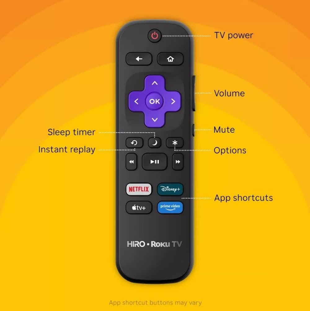 Roku Hiro 50-Inch 4K LED Smart TV with HDR10 AirPlay - Renewed