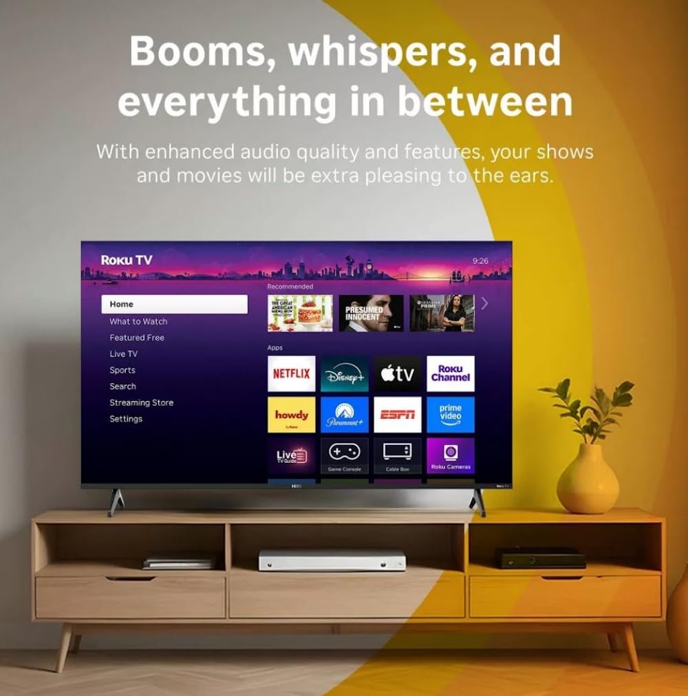Roku Hiro 50-Inch 4K LED Smart TV with HDR10 AirPlay - Renewed