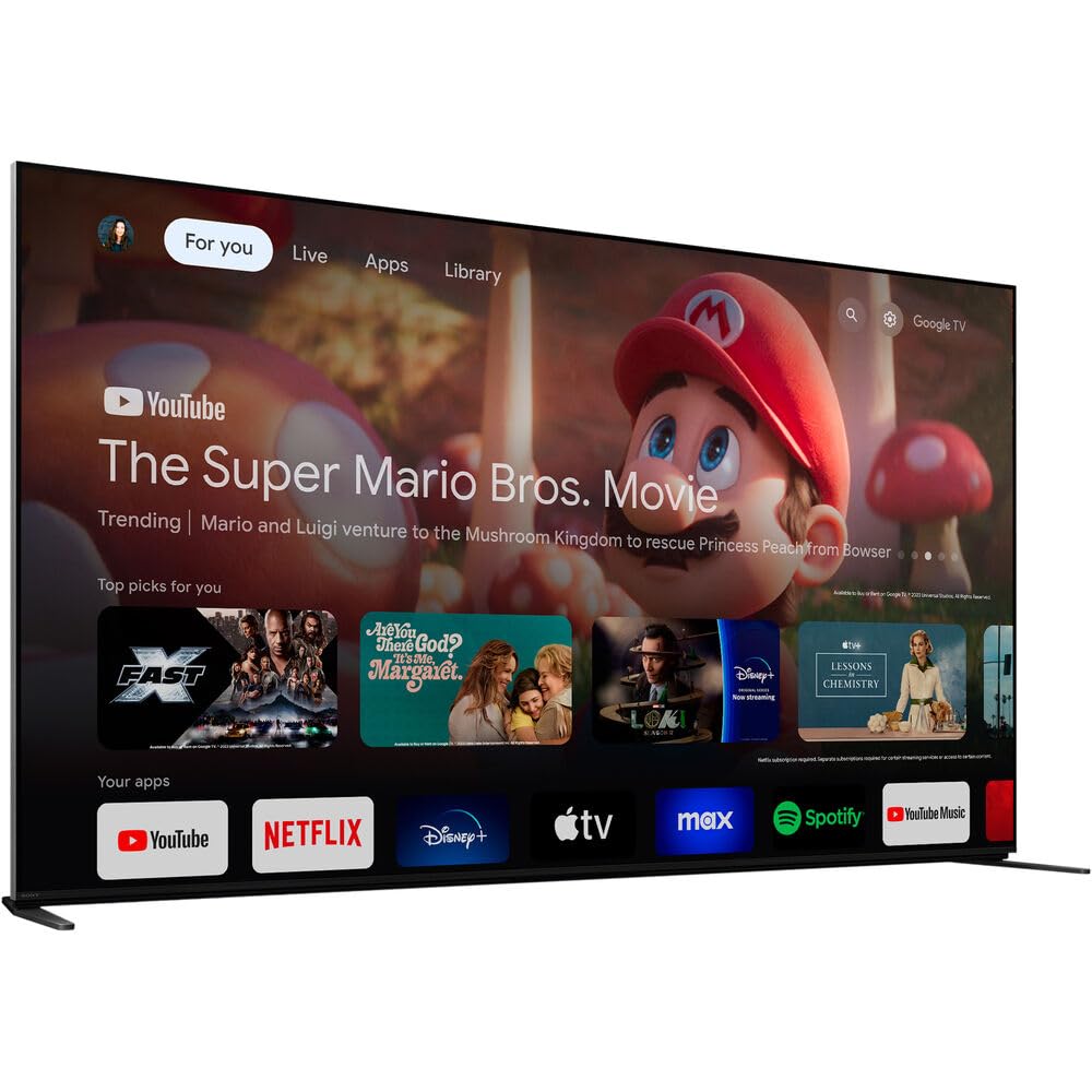 Sony K85XR90 BRAVIA 9 85 inch 4K HDR Smart QLED Mini-LED TV 2024 (Renewed) Bundle with 2 YR CPS Enhanced Protection Pack