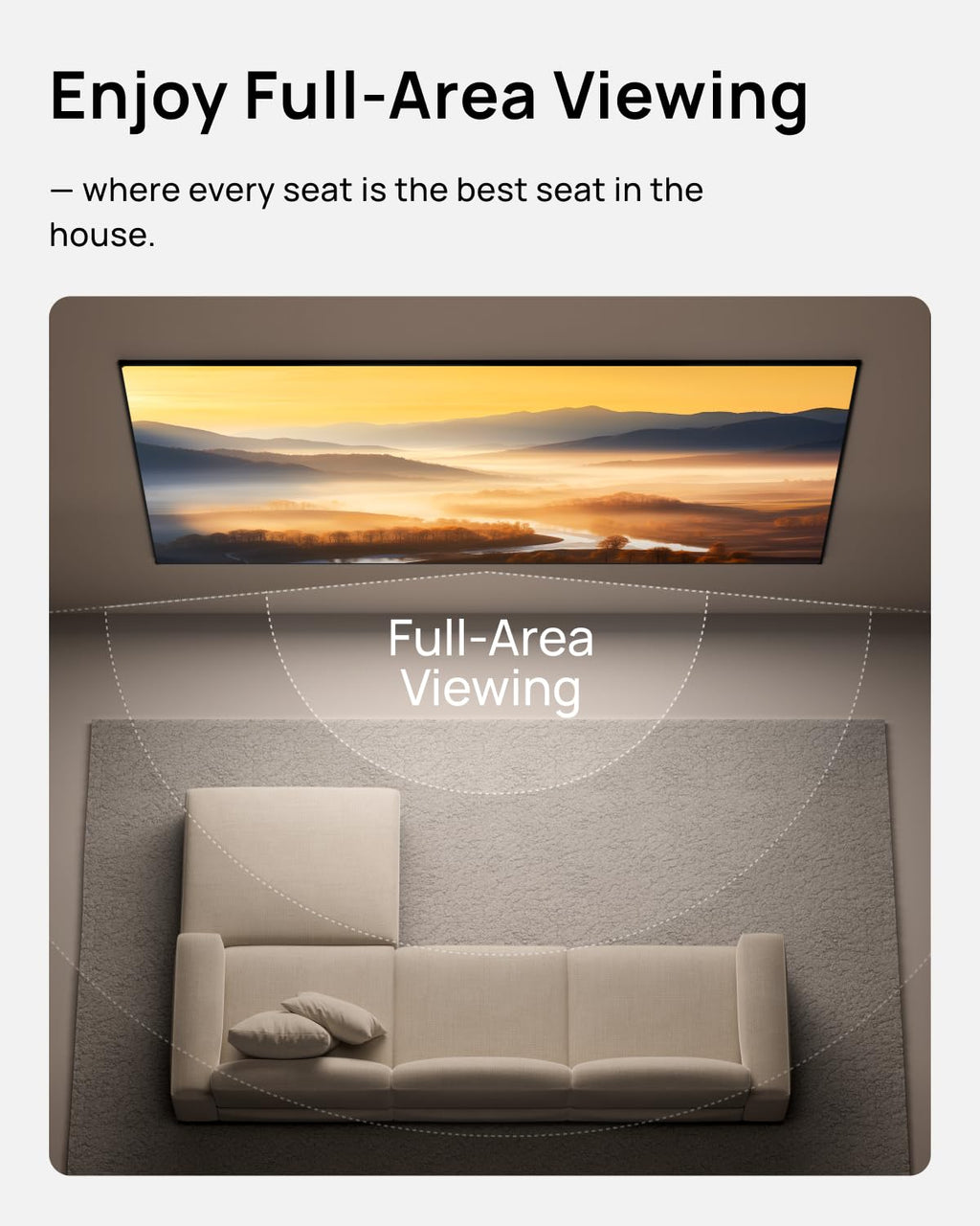 XGIMI Horizon 20 Max 4K Laser Projector with 100-Inch Screen