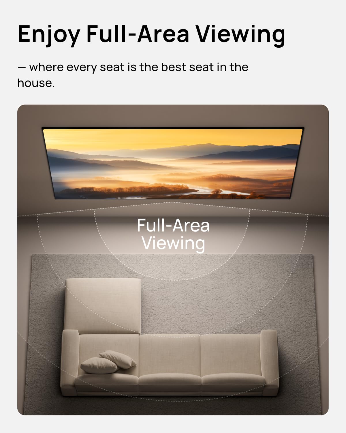 XGIMI Horizon 20 Max 4K Laser Projector with 100-Inch Screen