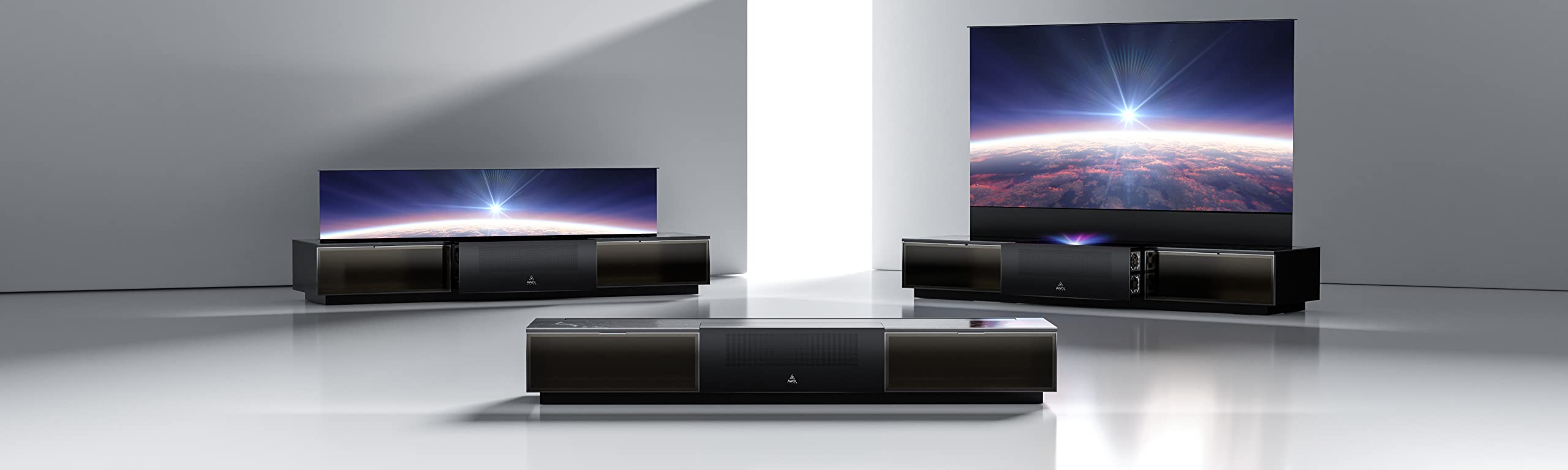AWOL Vision 100-Inch 4K 3D Vanish TV Smart Cabinet