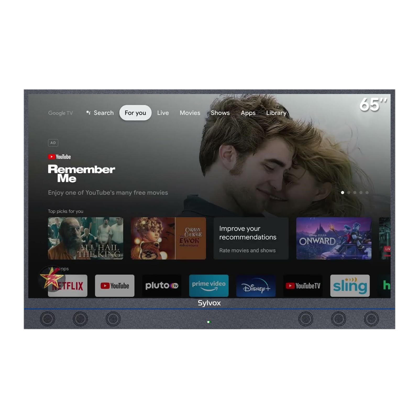 SYLVOX Weatherproof Outdoor Smart TV for Patio Use