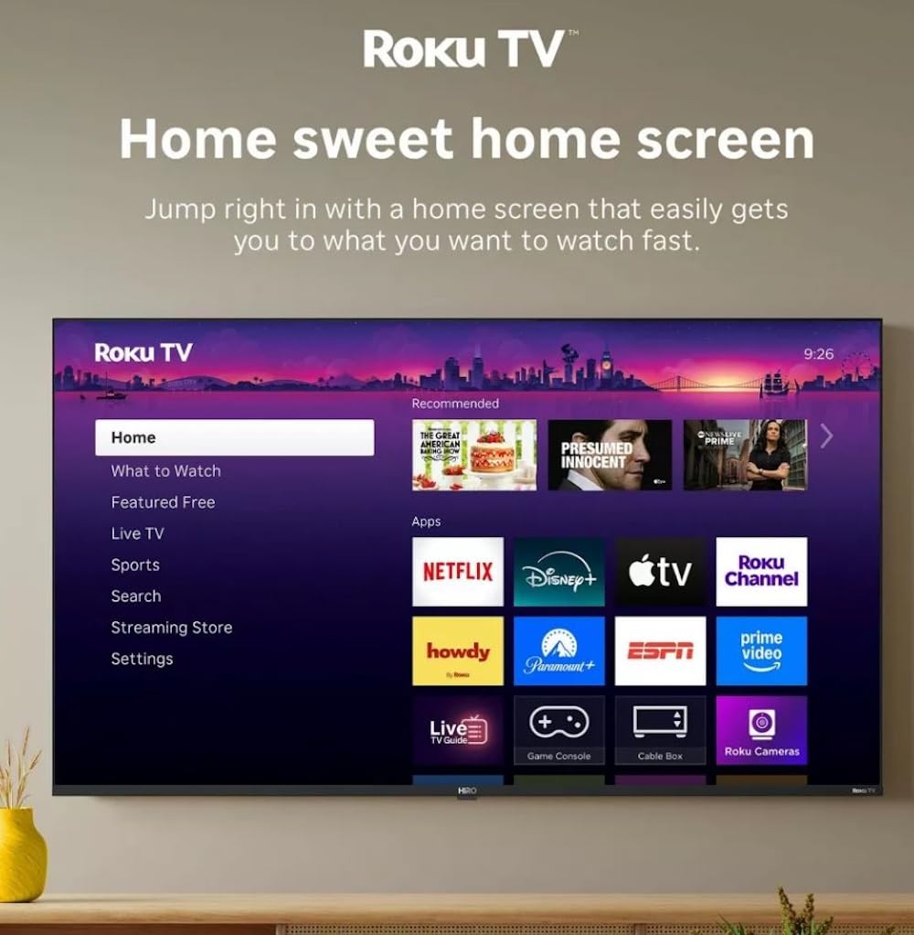 Roku Hiro 50-Inch 4K LED Smart TV with HDR10 AirPlay - Renewed