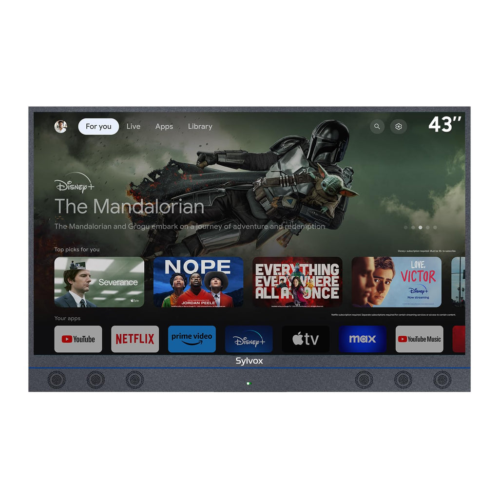 SYLVOX Weatherproof Outdoor Smart TV for Patio Use