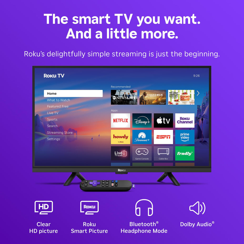 Roku Smart TV – HD TV - Roku TV with Voice Remote