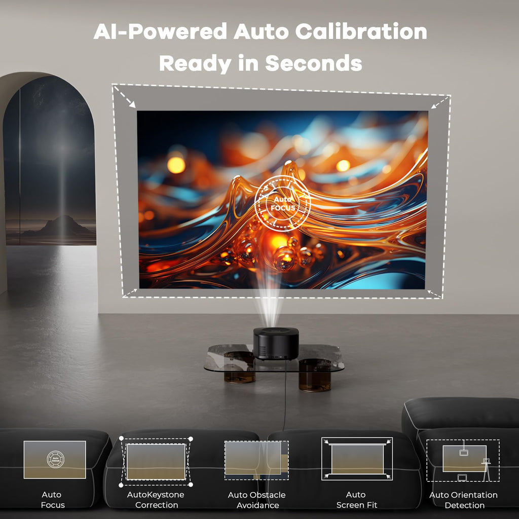 ONOAYO ONO5Pro 4K Outdoor Projector with AI Focus