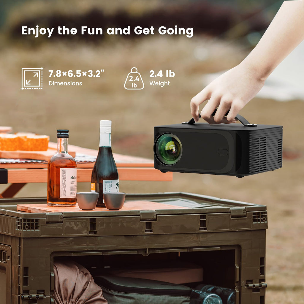 ONOAYO 4K Outdoor Smart Projector with WiFi Bluetooth