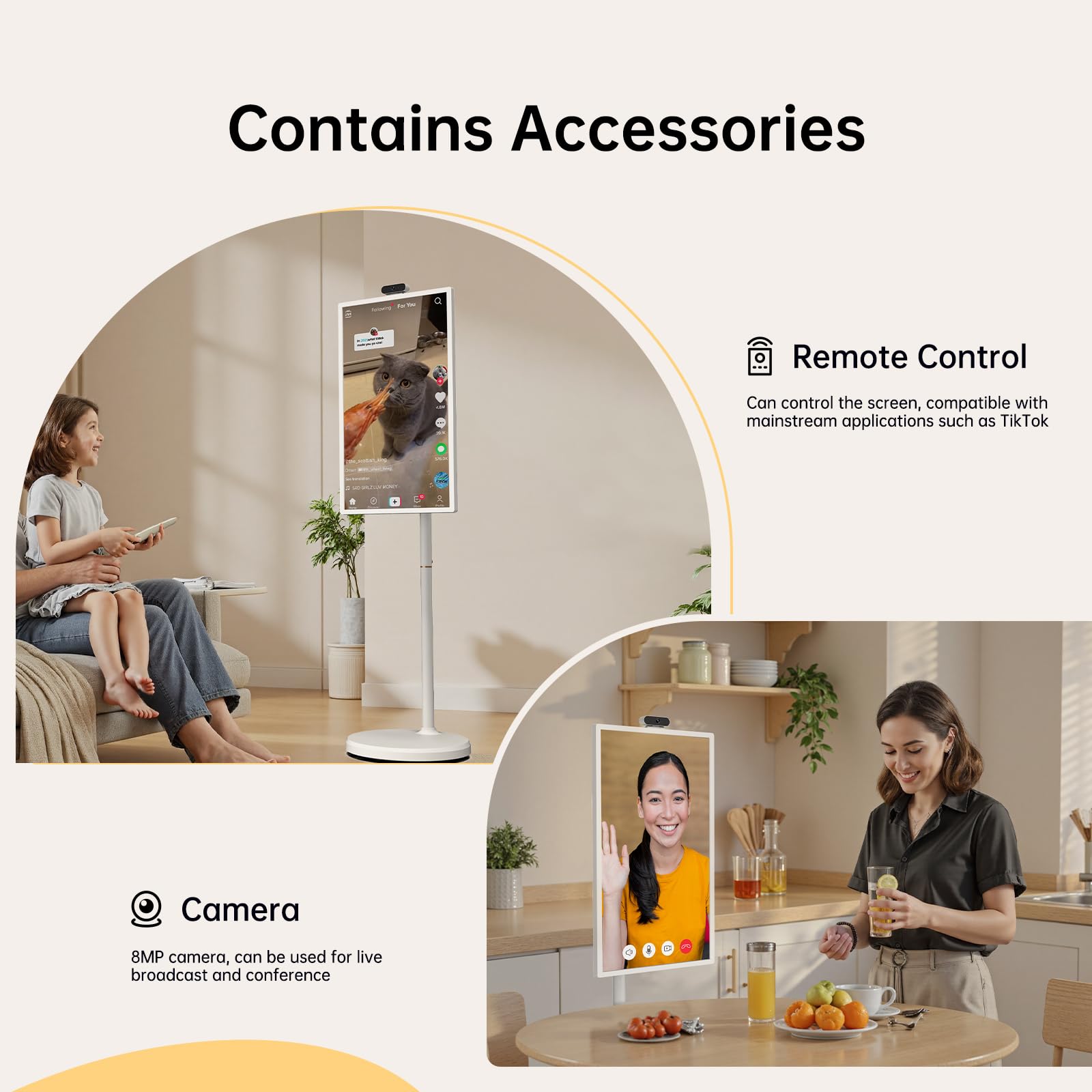 ApoloSign Rolling Touchscreen Smart TV with Android 13