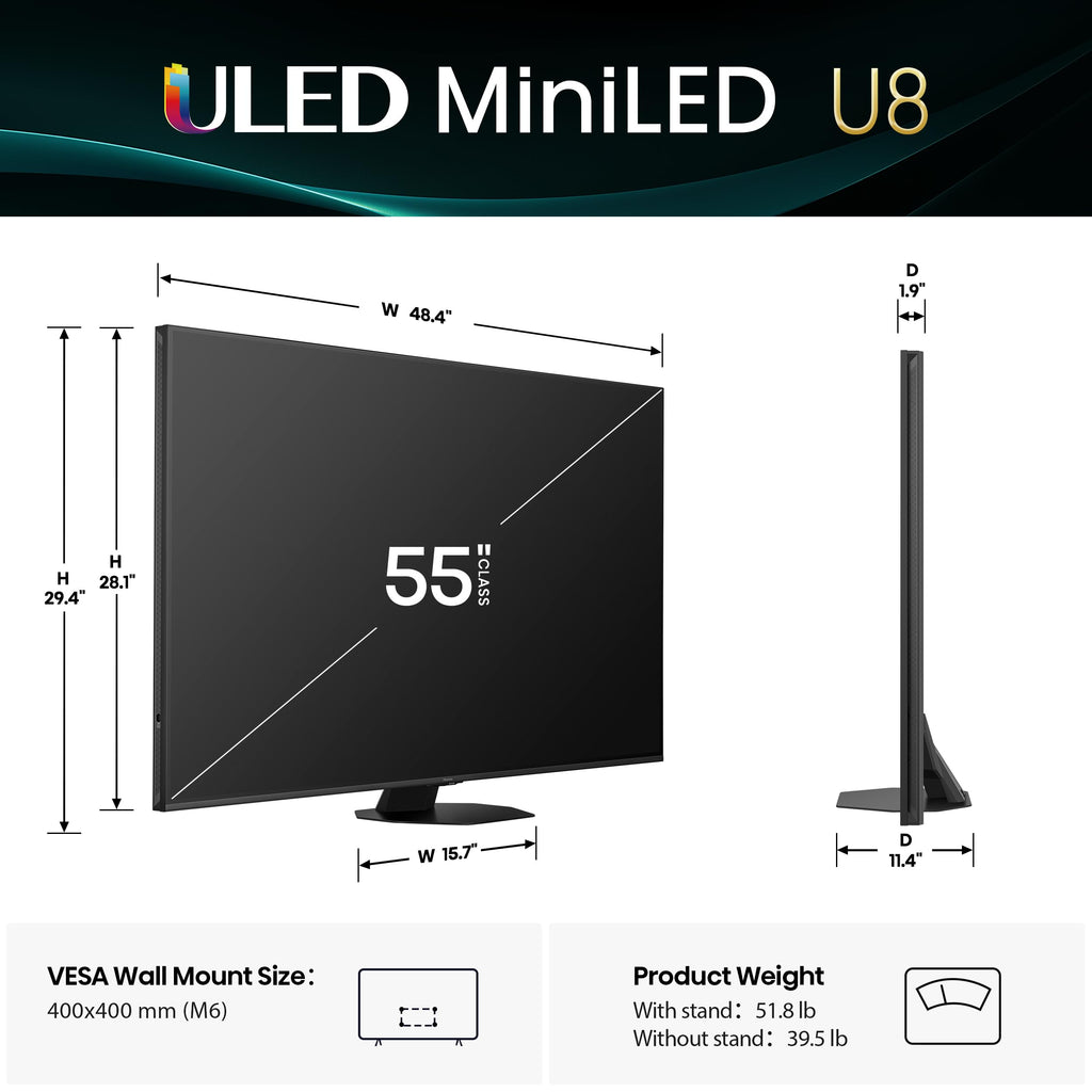 Hisense Class U8 Series Mini-LED Pro ULED 4K UHD Google Smart TV