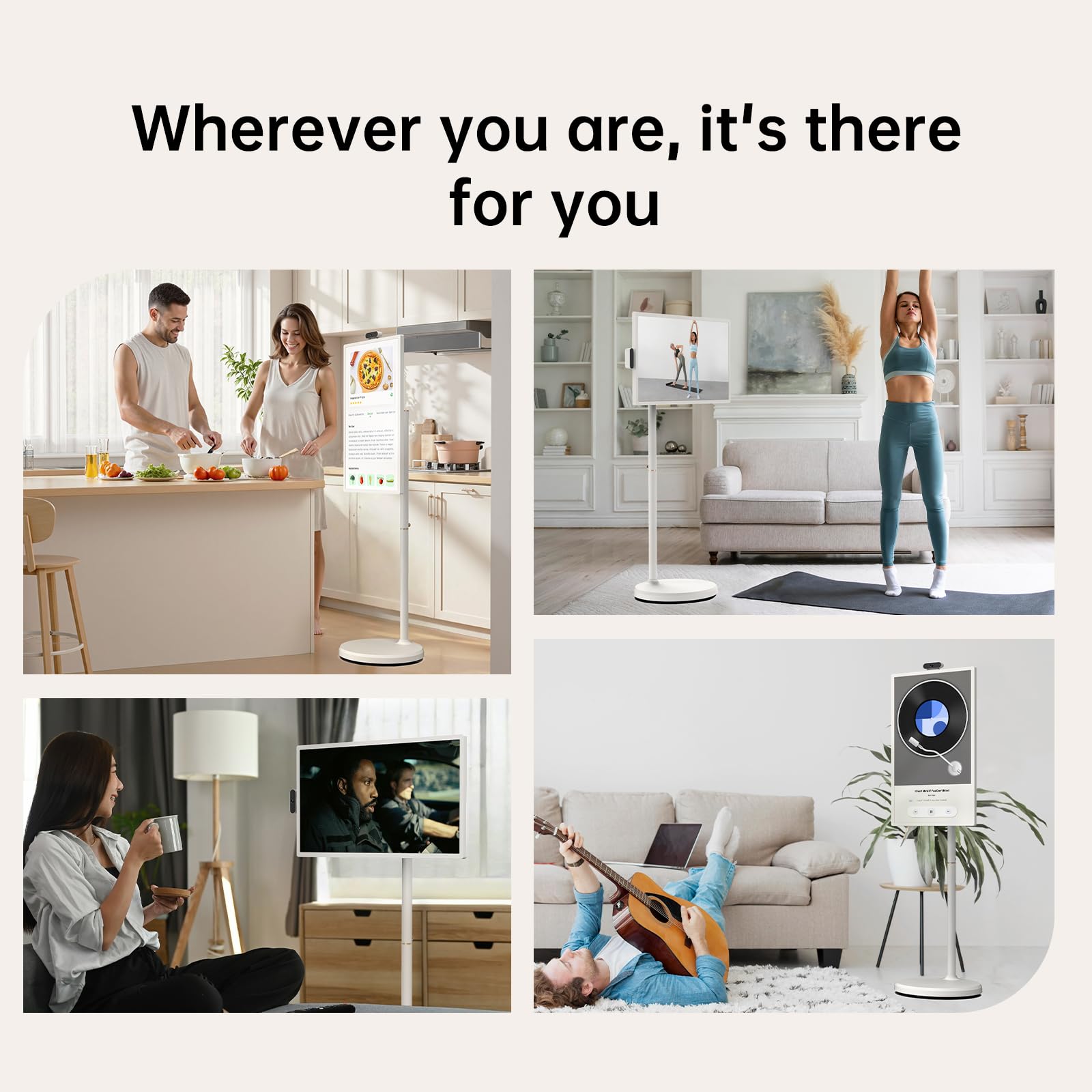 ApoloSign Rolling Touchscreen Smart TV with Android 13