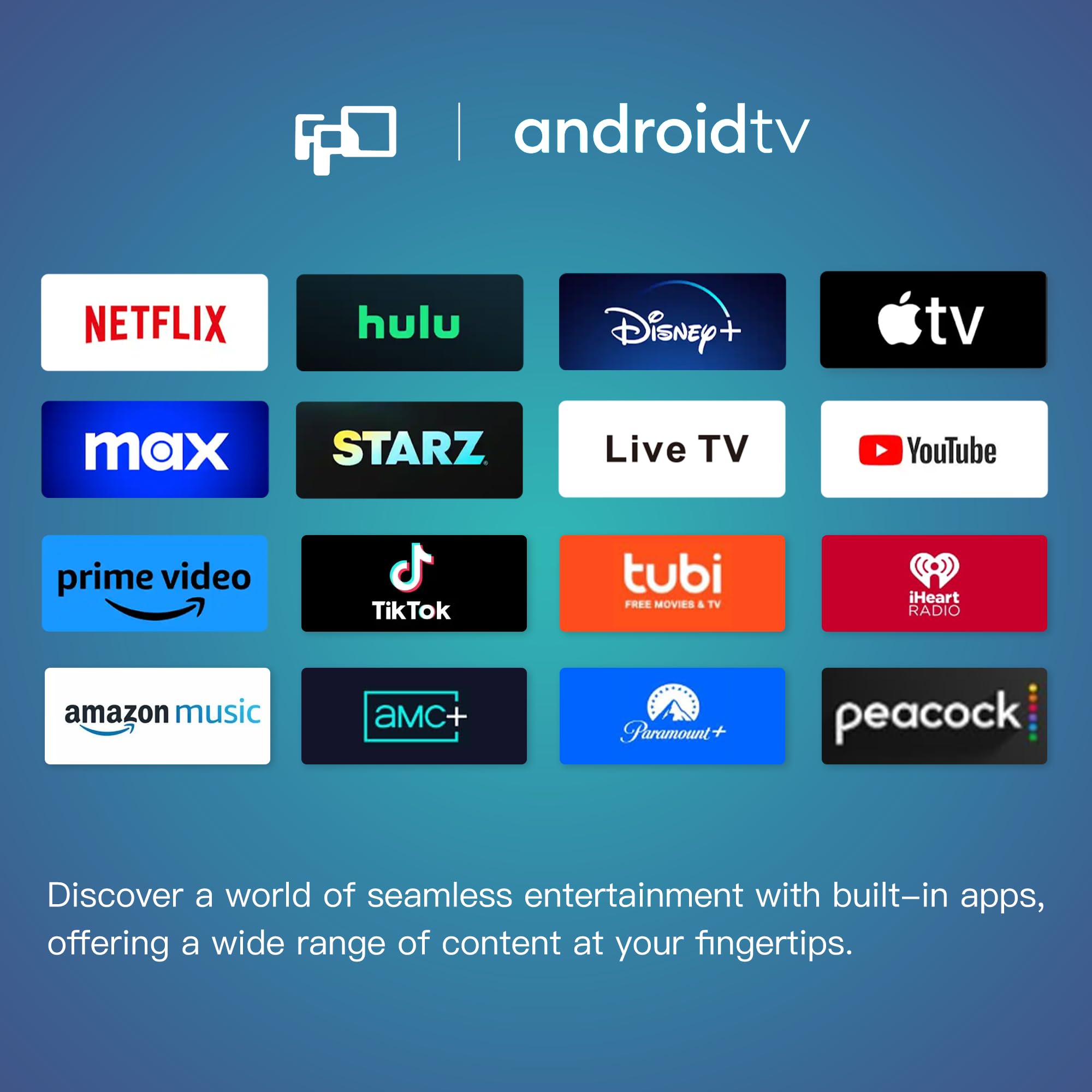 FPD 32-Inch LED Smart Flat Screen TV for Home