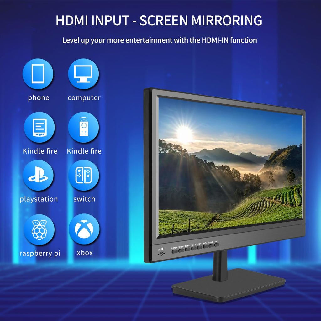 othoig 17-Inch HD LED Portable TV for Camping and Kitchen