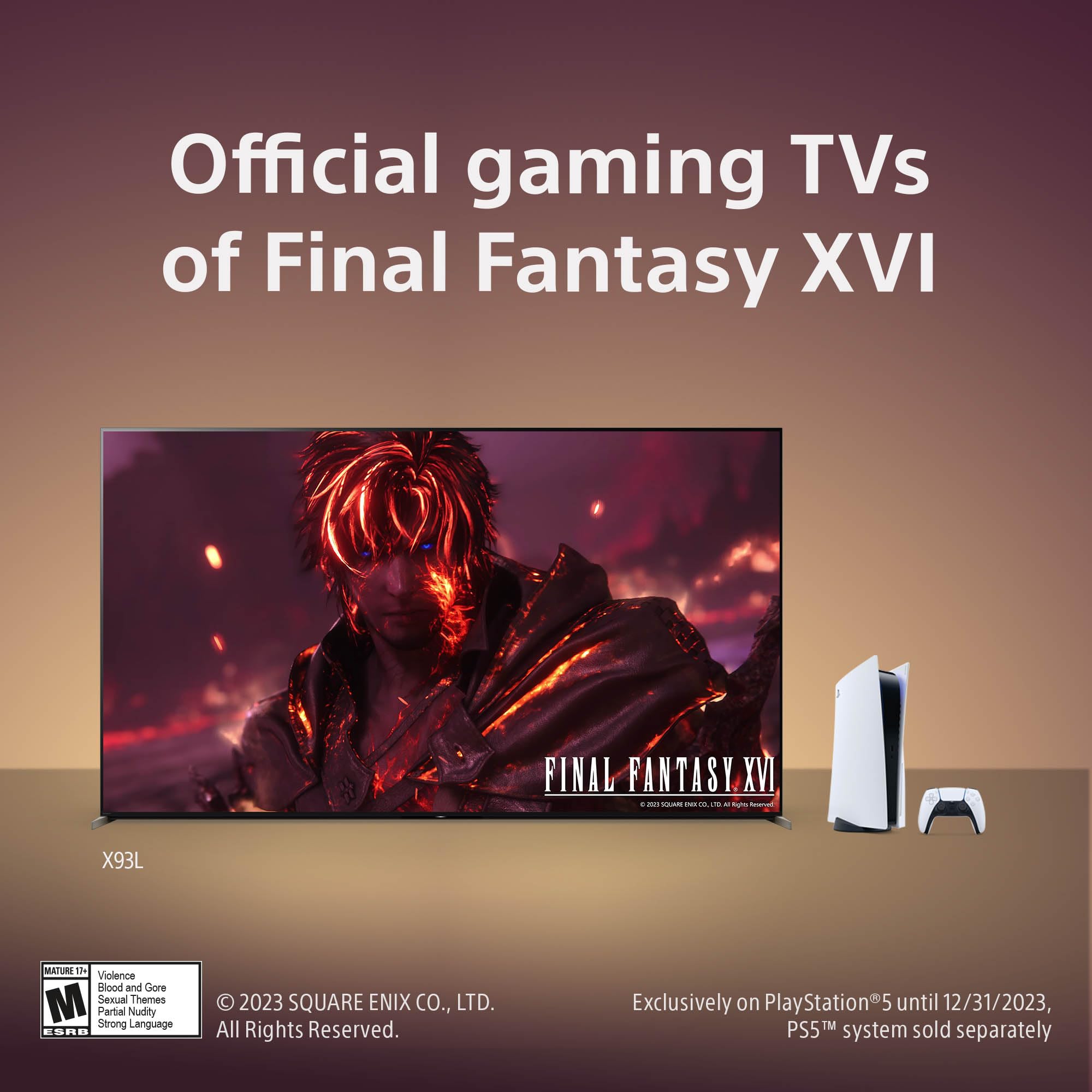 Sony Mini LED 4K Ultra HD TV X93L Series: BRAVIA XR Smart Google TV with Dolby Vision HDR and Exclusive Features for The PlayStation- 2023 Model