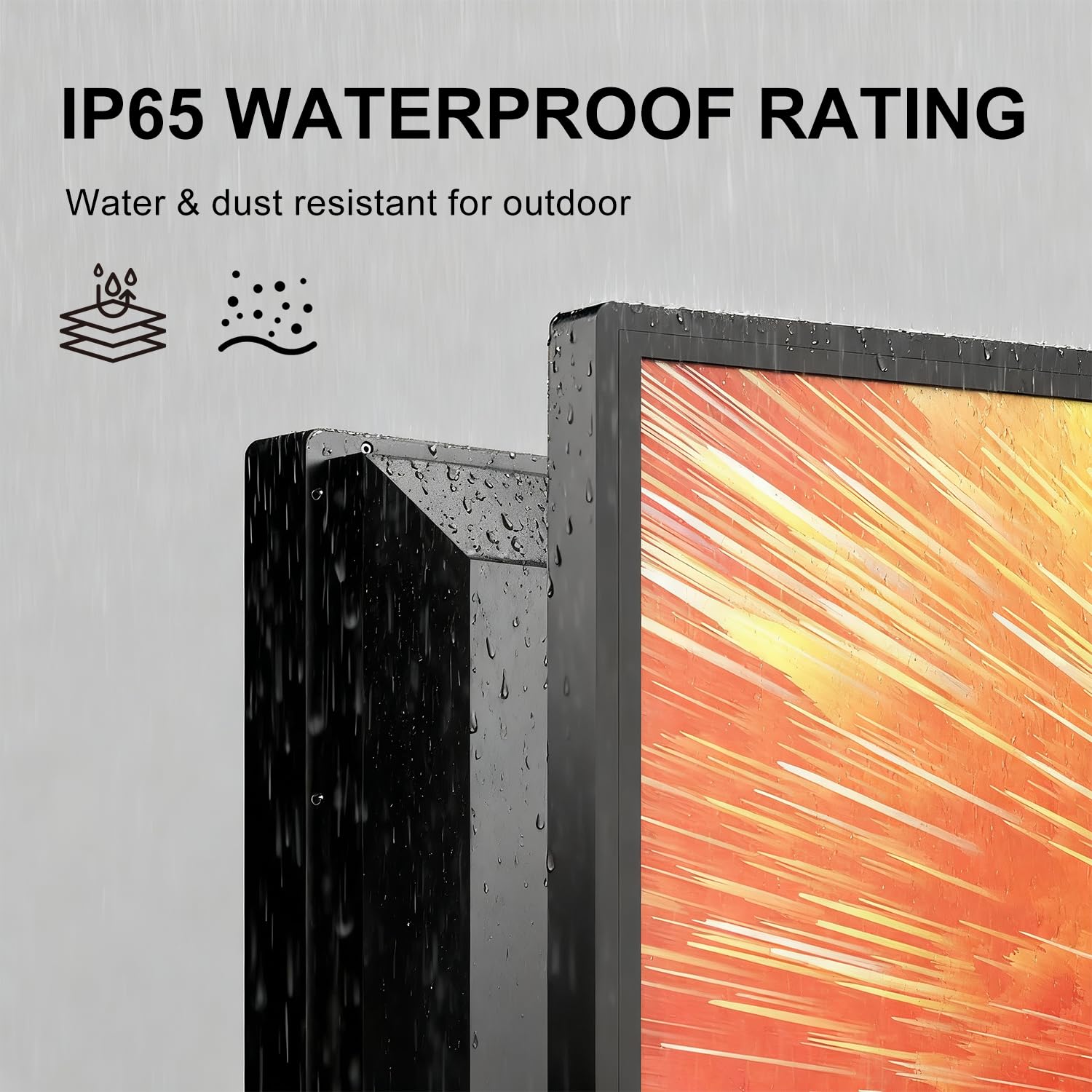 ZPNUZDU 43-65-Inch 4K UHD IP65 Outdoor Patio TV