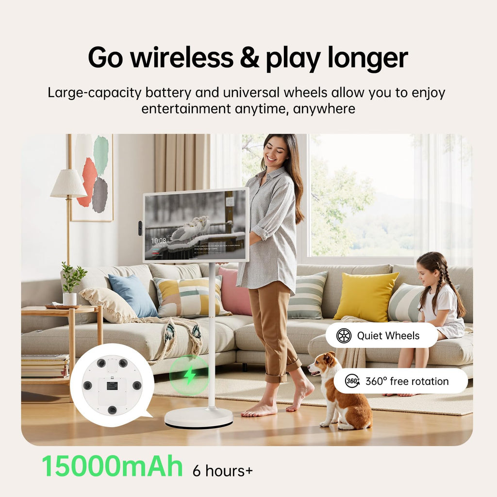 ApoloSign Rolling Touchscreen Smart TV with Android 13
