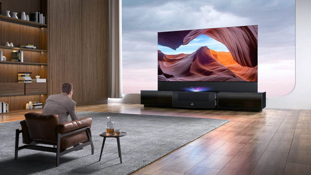 AWOL Vision 100-Inch 4K 3D Vanish TV Smart Cabinet
