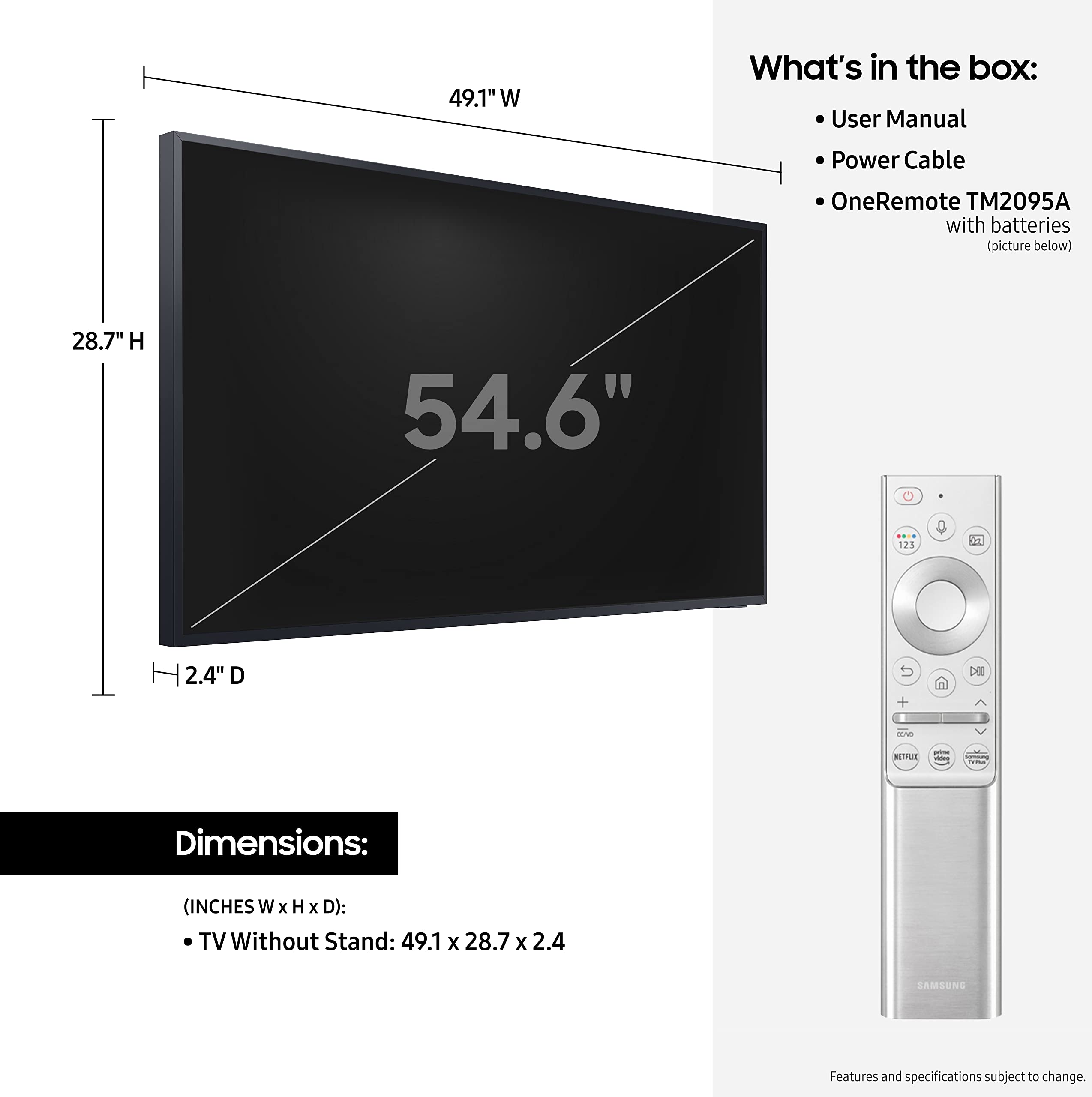 Samsung The Terrace 4K QLED Partial Sun Outdoor TV