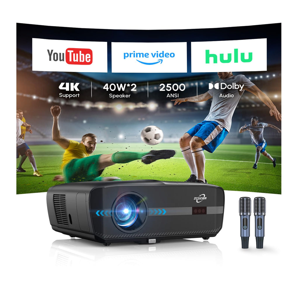 4K-Supported Projector with WiFi 6 Bluetooth and ARC
