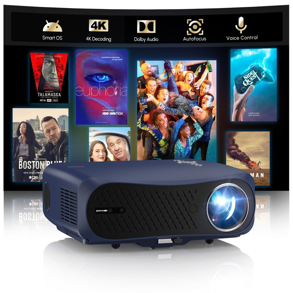 4K-Supported Projector with WiFi 6 Bluetooth and ARC