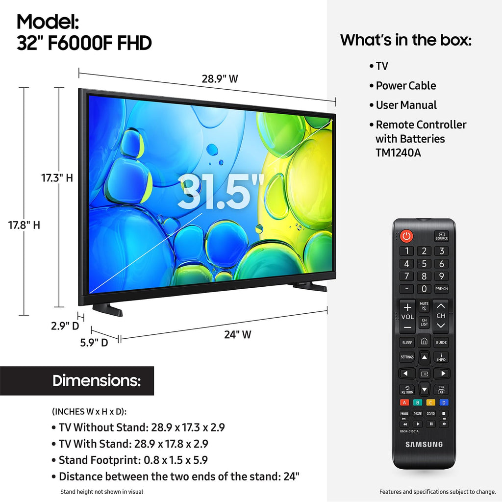 Samsung Smart TV with Built-In Streaming Apps