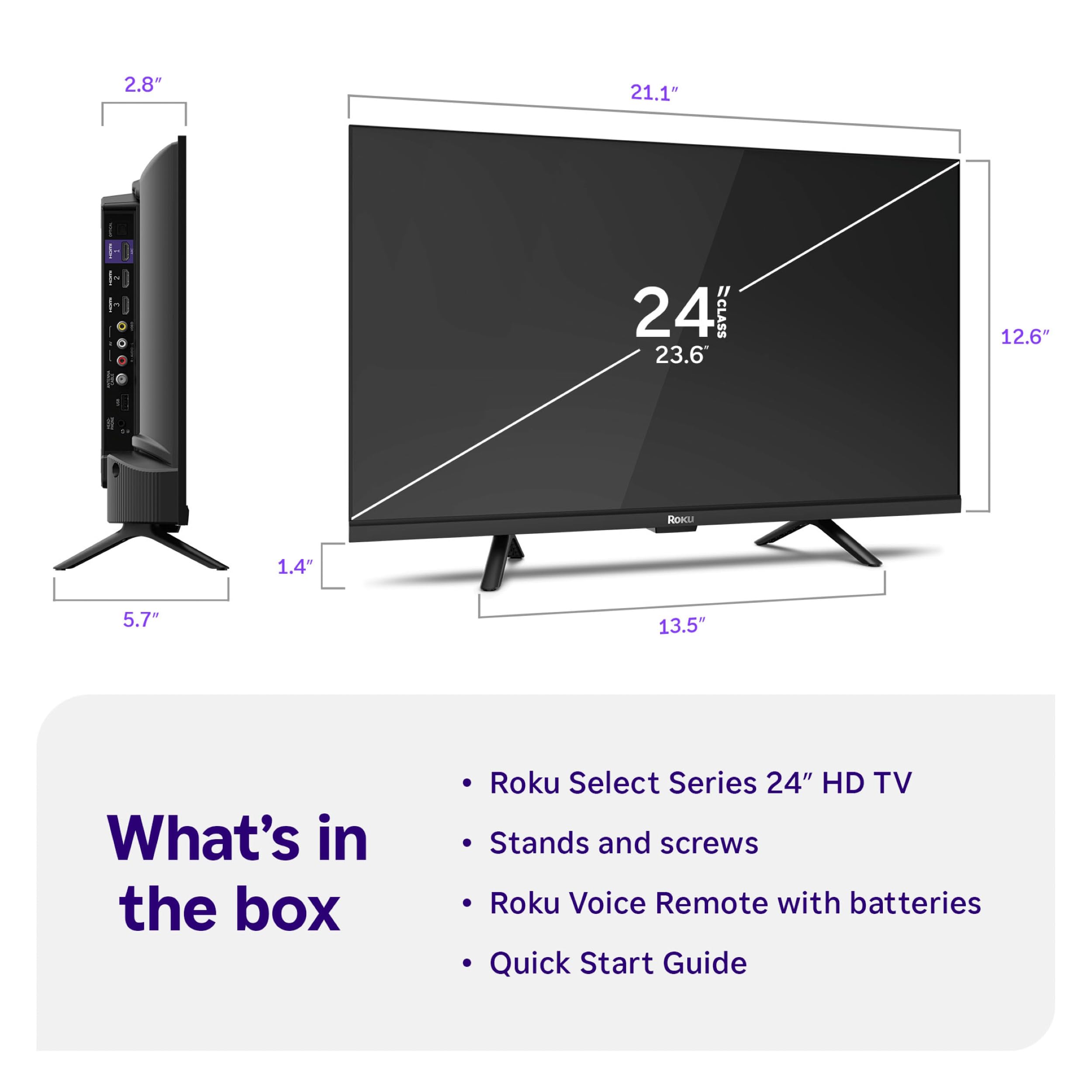 Roku Smart TV – HD TV - Roku TV with Voice Remote