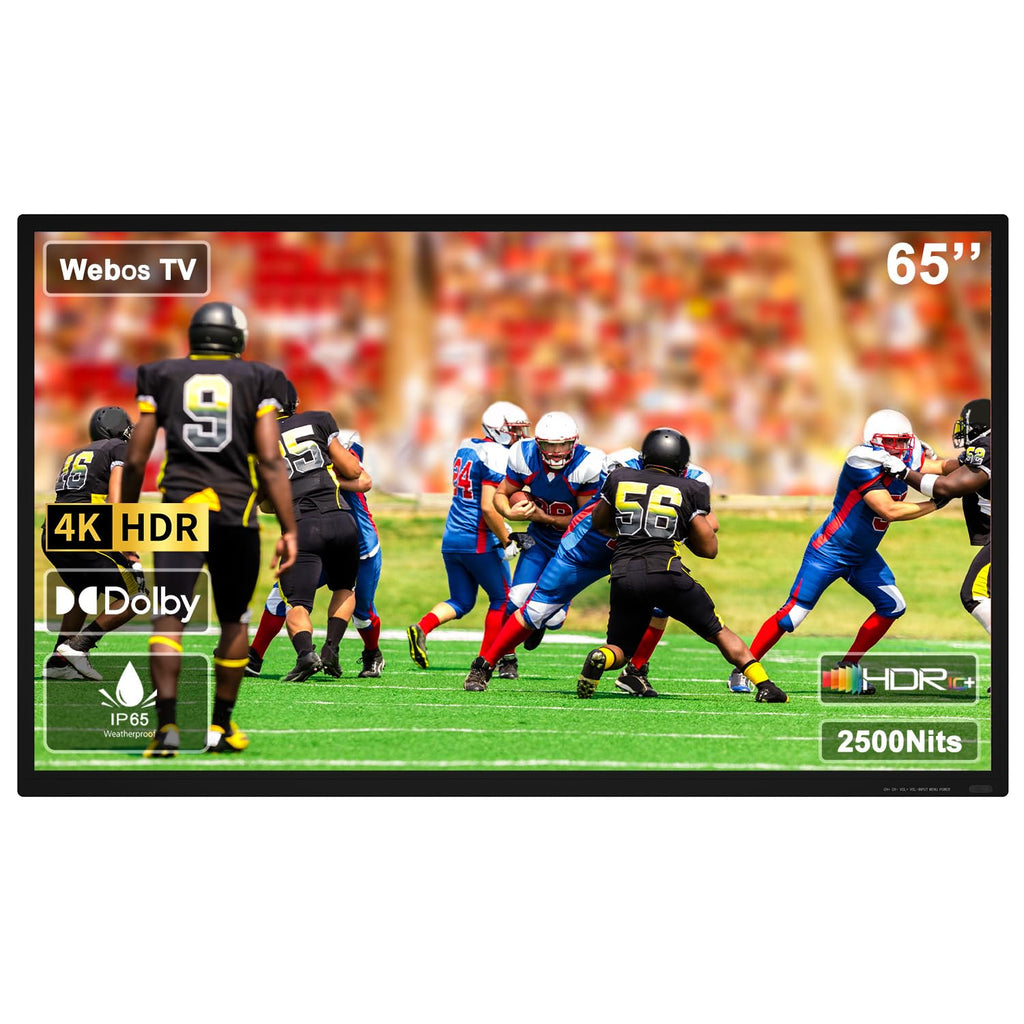 ZPNUZDU 43-65-Inch 4K UHD IP65 Outdoor Patio TV