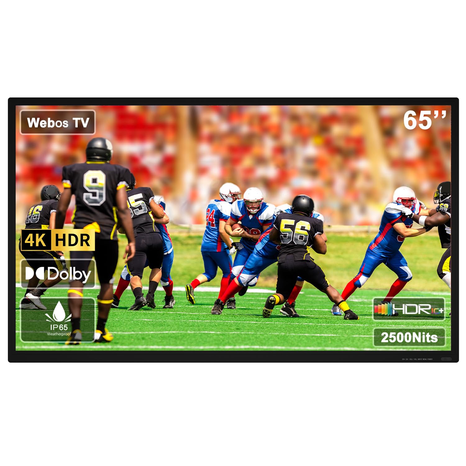 ZPNUZDU 43-65-Inch 4K UHD IP65 Outdoor Patio TV