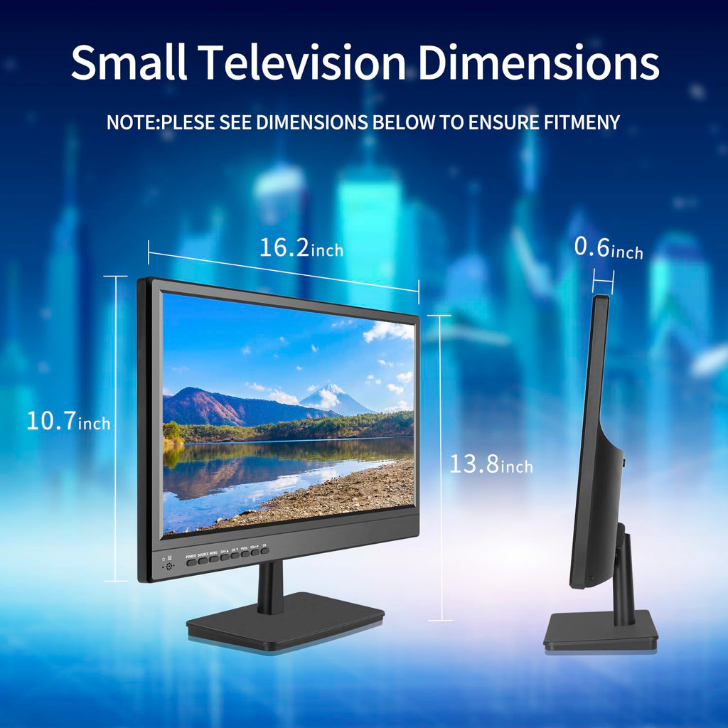 othoig 17-Inch HD LED Portable TV for Camping and Kitchen