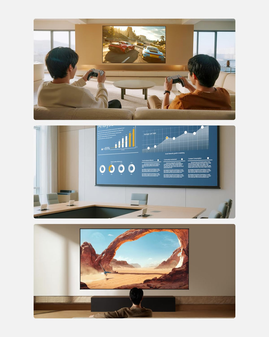 XGIMI Horizon 20 Max 4K Laser Projector with 100-Inch Screen