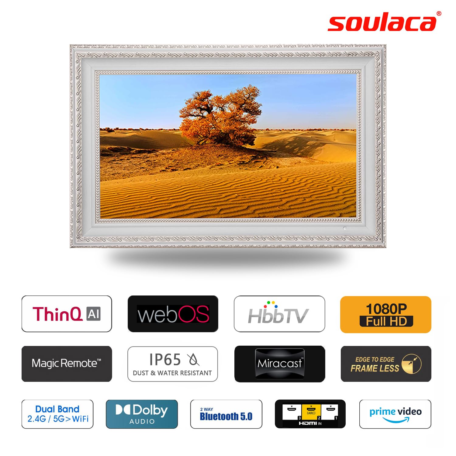 Soulaca Smart TV with LG webOS Built-In Streaming