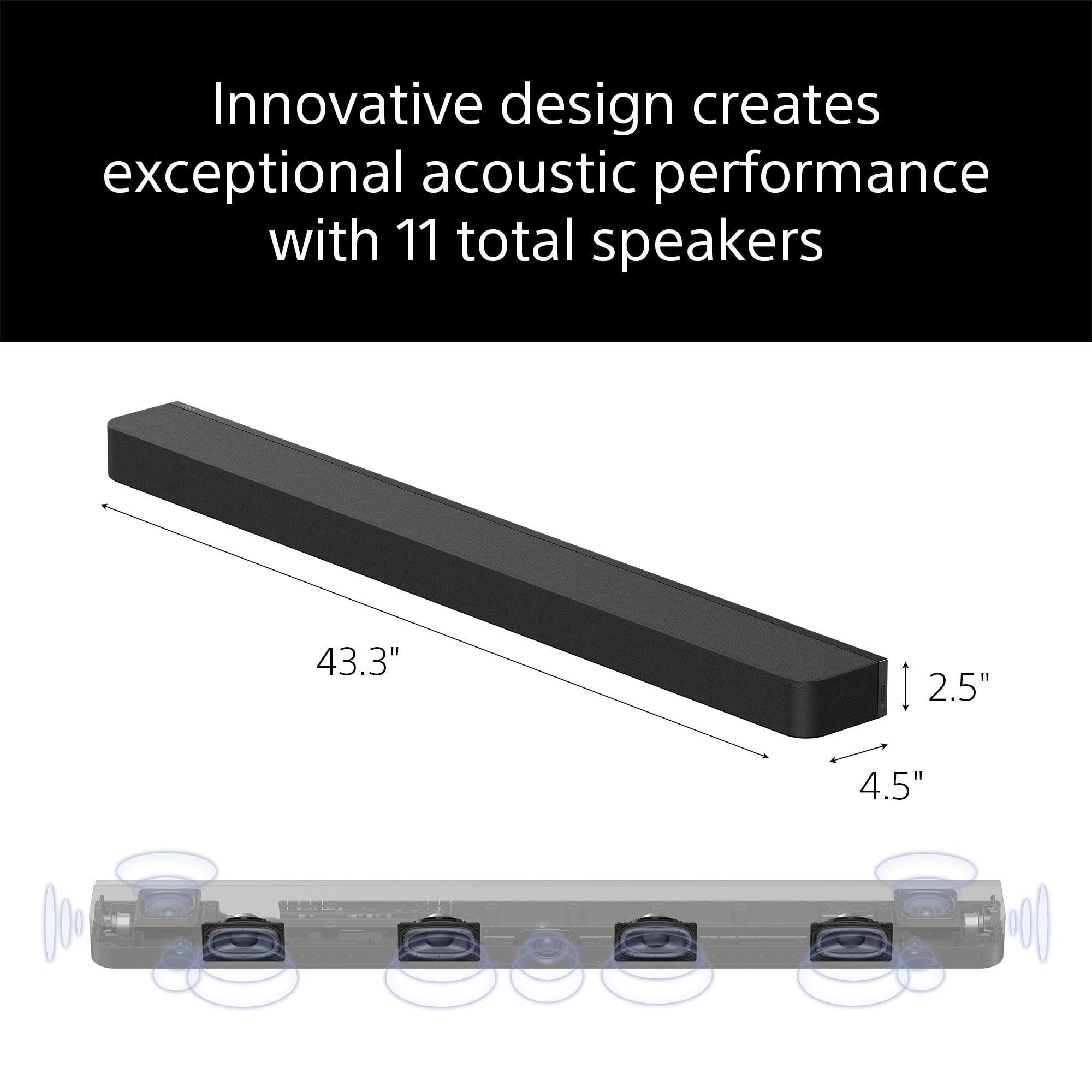 Sony BRAVIA 98-Inch 4K Mini LED Smart TV (K-98XR50, 2025) & BRAVIA Theater Bar 8 11-Speaker Soundbar with 360 Spatial Sound (HT-A8000)
