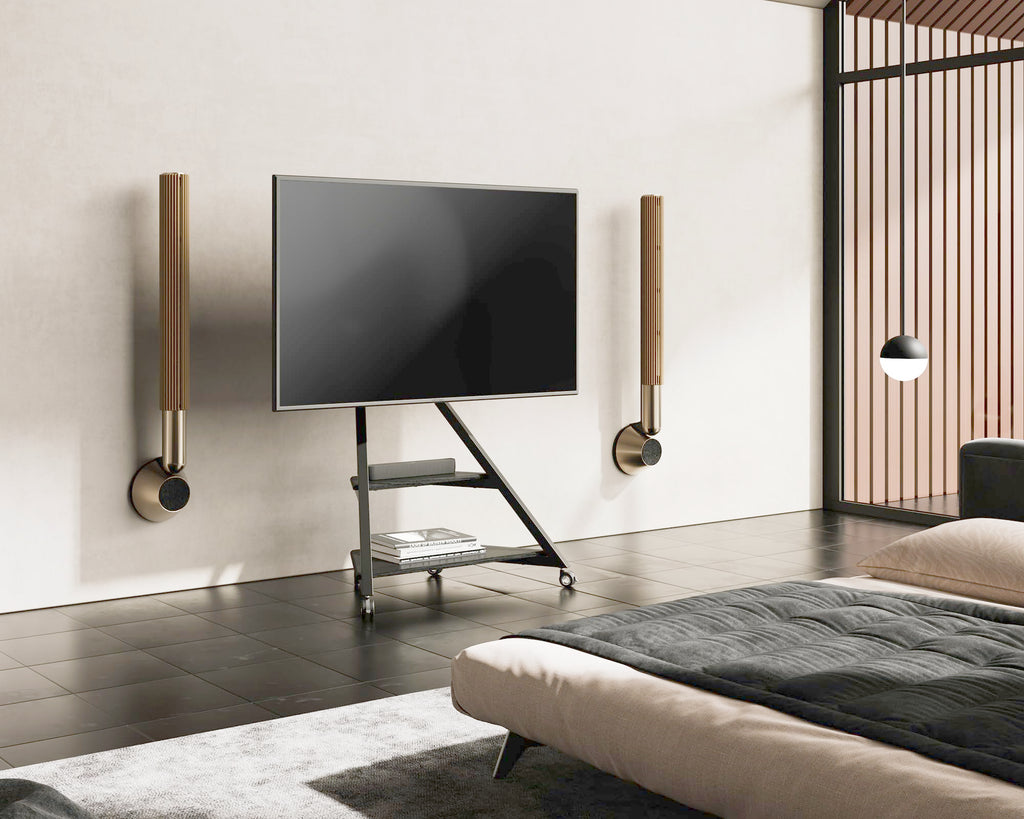 FITUEYES Rolling TV Stand
