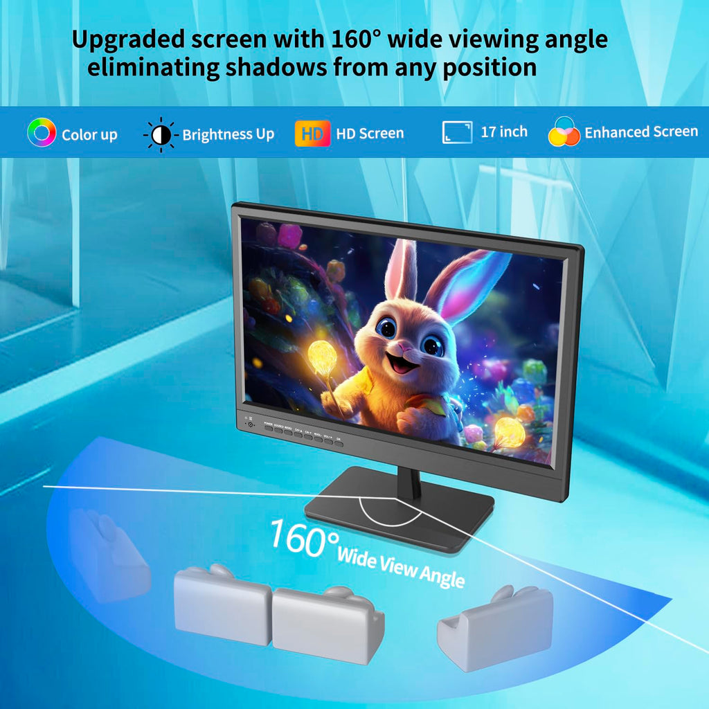 othoig 17-Inch HD LED Portable TV for Camping and Kitchen