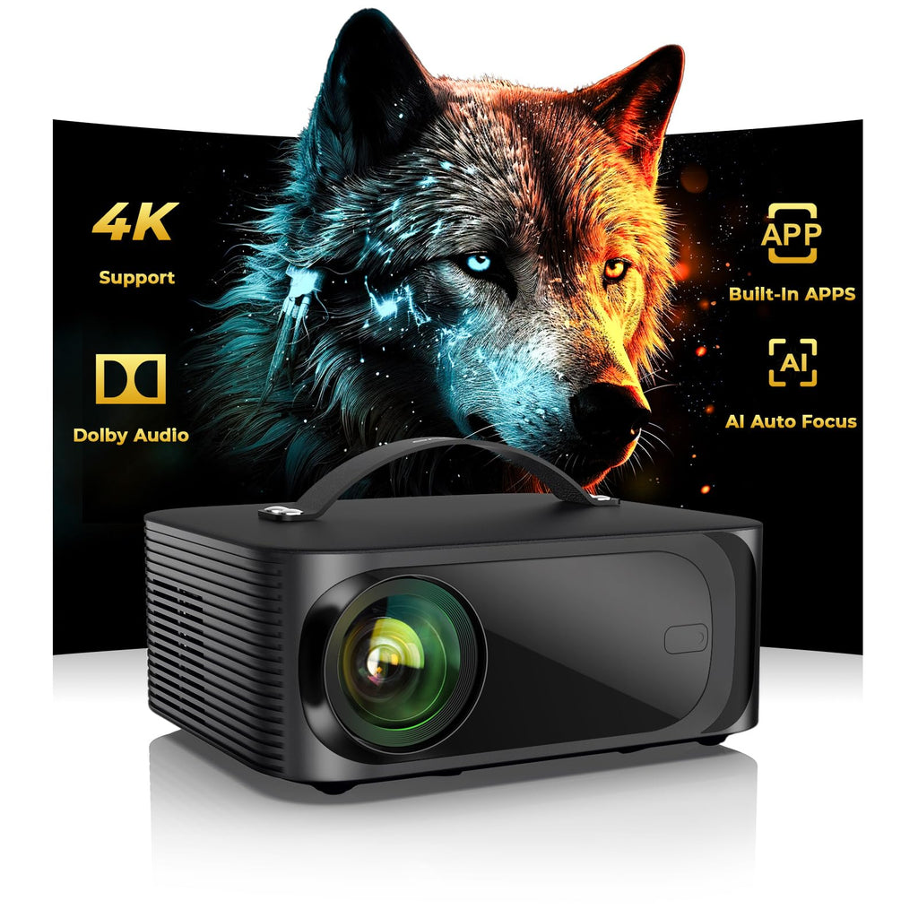 ONOAYO 4K Outdoor Smart Projector with WiFi Bluetooth