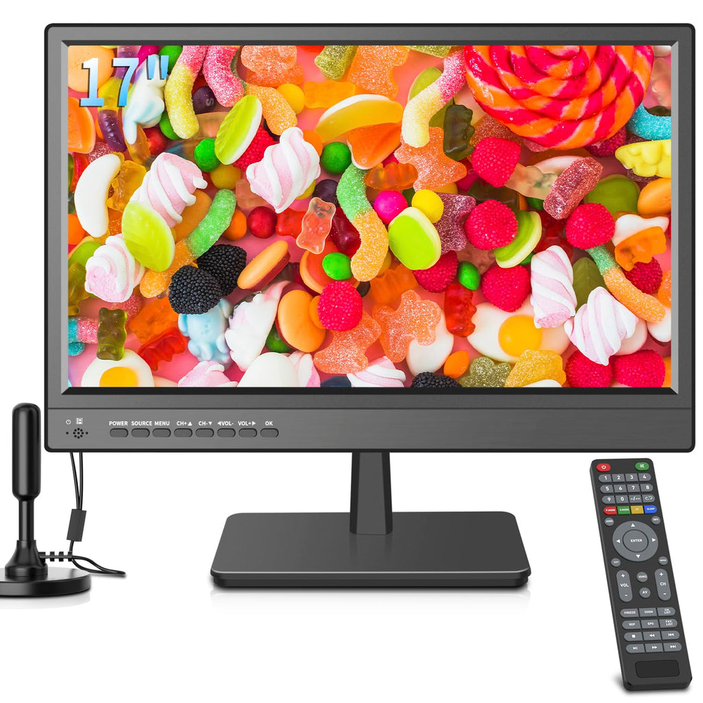 othoig 17-Inch HD LED Portable TV for Camping and Kitchen