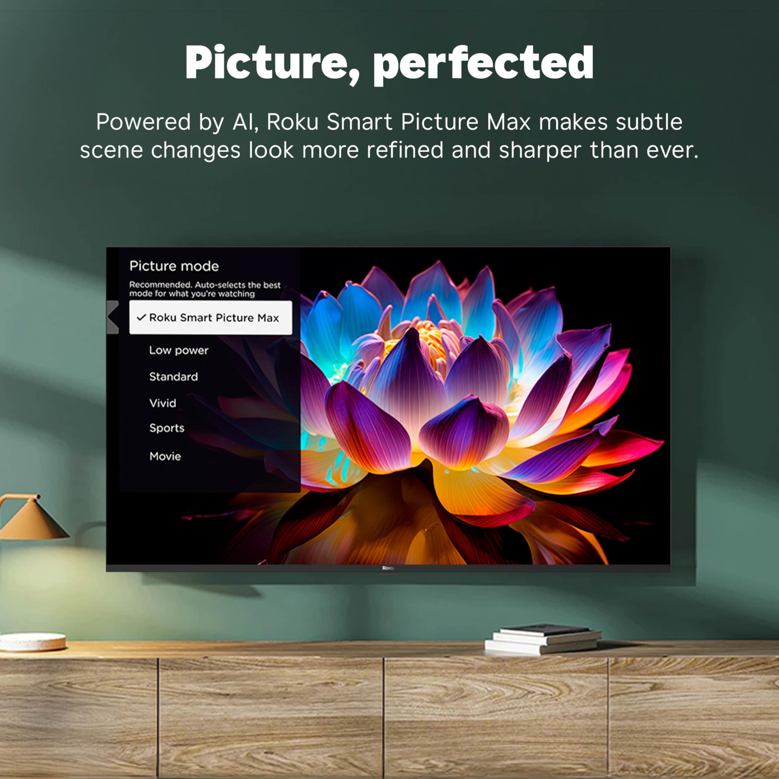 Roku Smart TV 2025 – Mini-LED TV – RokuTV with Enhanced Voice Remote – Flat Screen 4K QLED Television with Dolby Vision & Wi-Fi for Streaming Live Local News, Sports