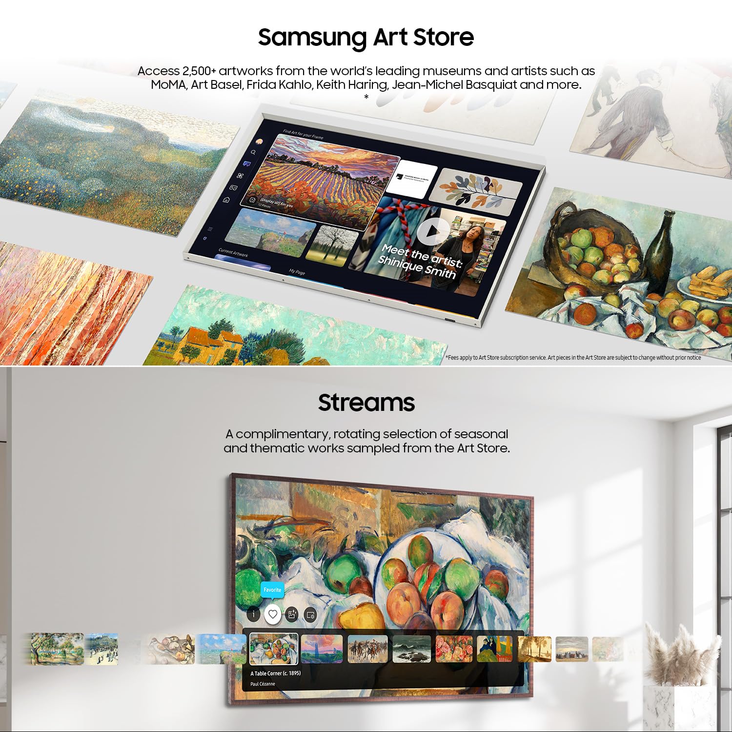SAMSUNG 75-Inch Class QLED 4K LS03D The Frame Series Quantum HDR Smart TV w/Dolby Atmos, Art Mode, Anti-Reflection, Customizable Frame