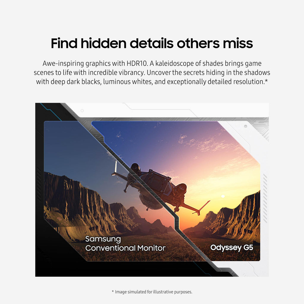 Samsung Odyssey G55C Curved QHD Gaming Monitor