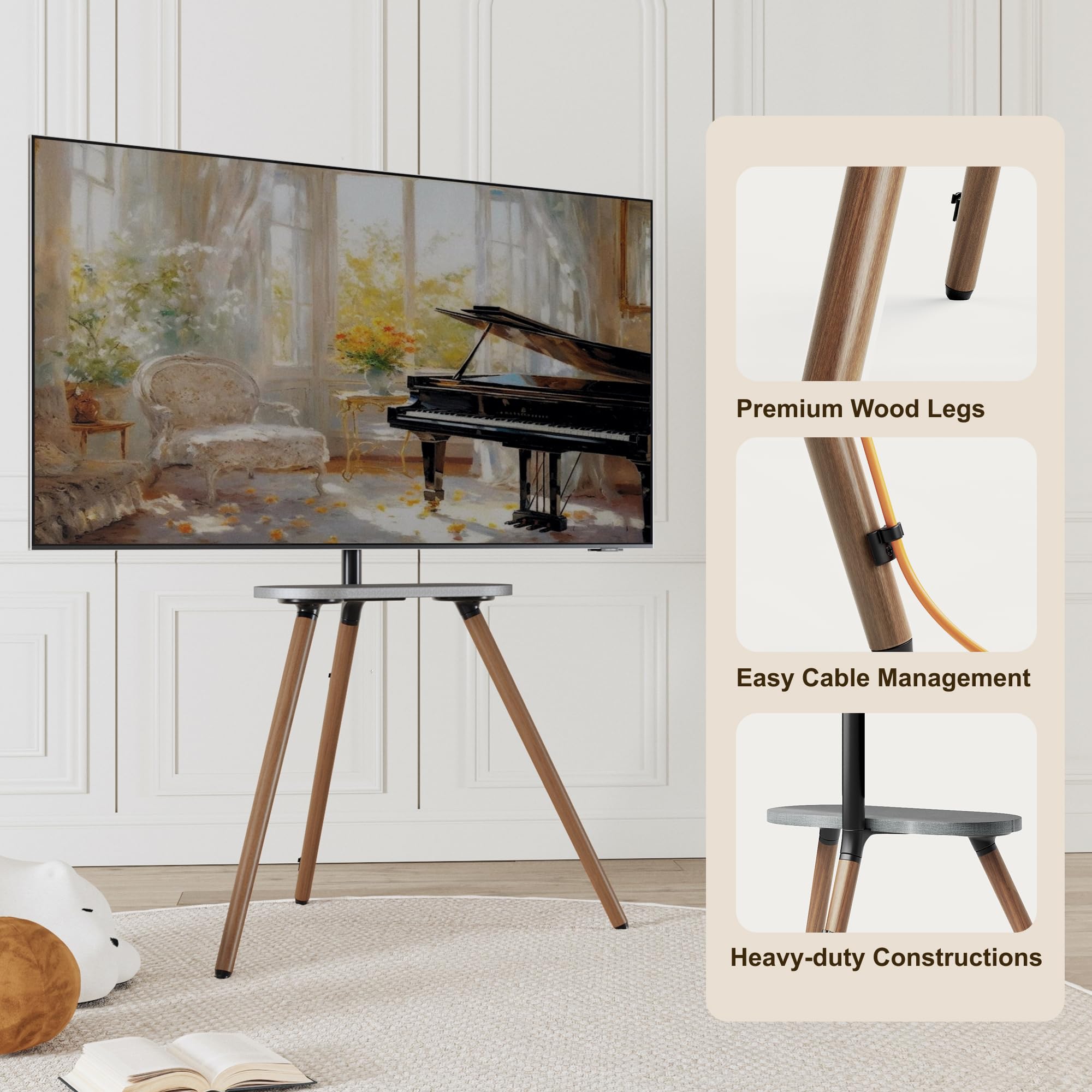 ECOTINY Tripod TV Stand