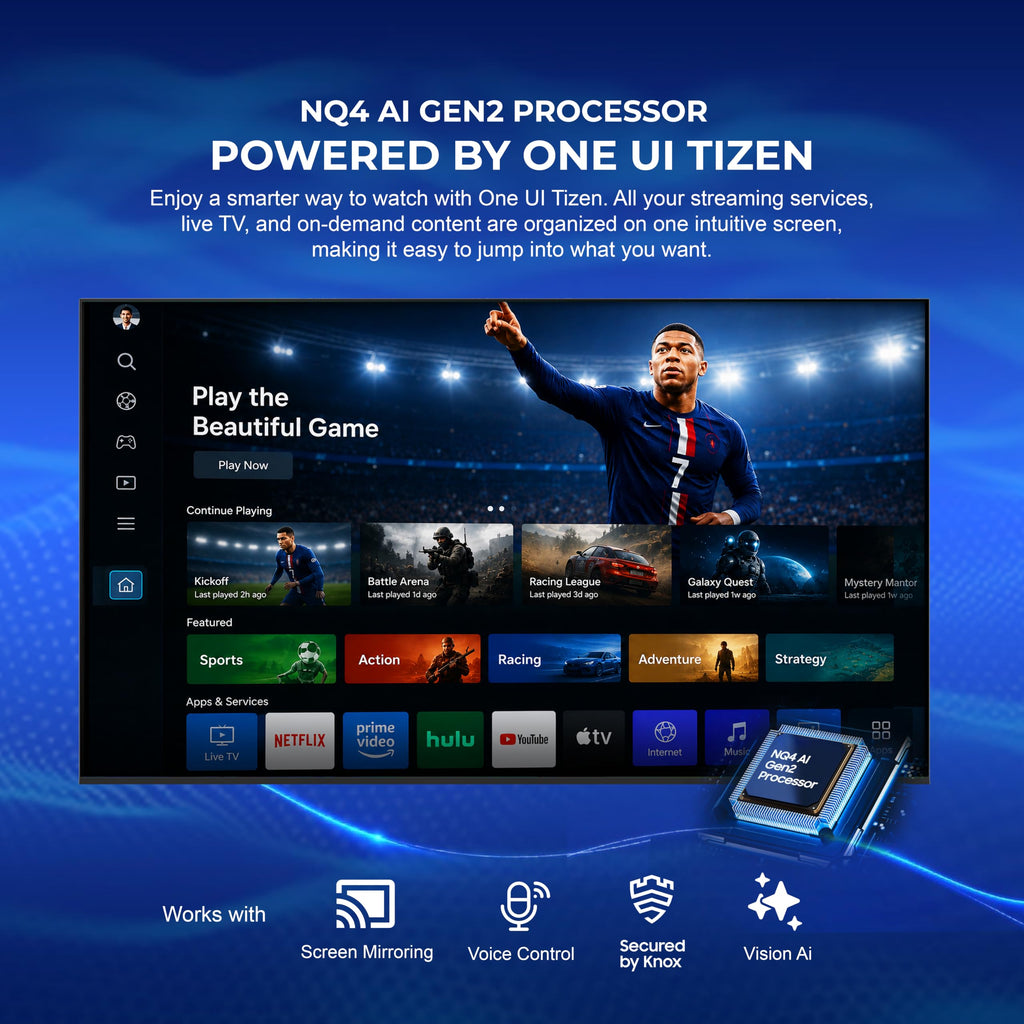 Titan Full Sun Areas Outdoor TV 4K, IP65 Weatherproof Smart TV,Assembled in USA 2 Year Warranty