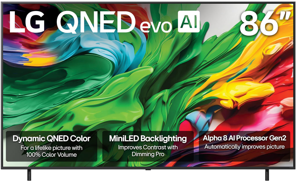 LG QNED85A Mini LED 4K Smart TV with evo AI Processor