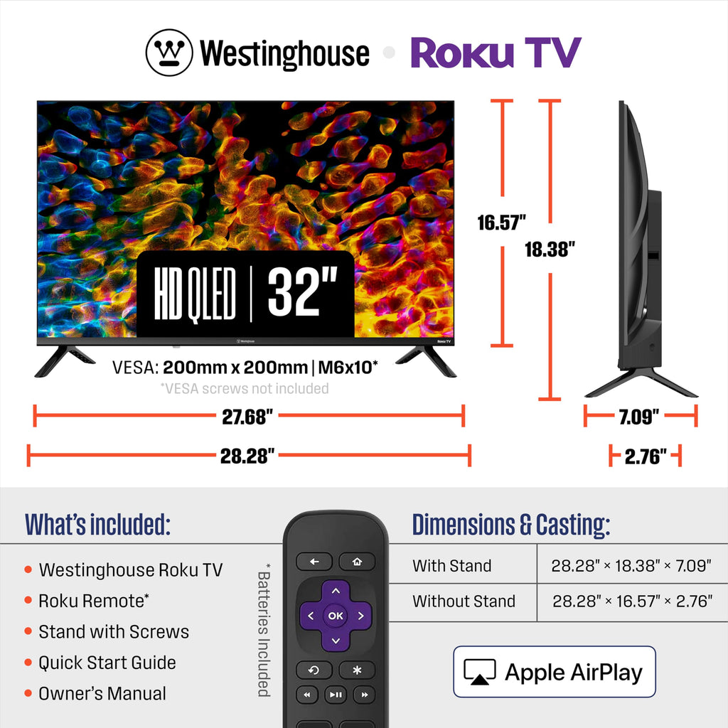 Westinghouse QLED Roku Smart TV with Quantum Color
